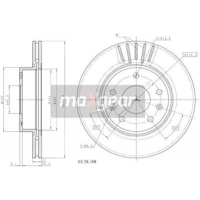 MAXGEAR Brzdový kotouč - 277 mm MXG 19-1830 – Hledejceny.cz