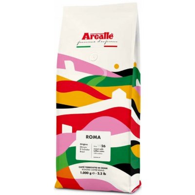 Arcaffe Roma Káva 100% Arabica zrnková 1 kg – Hledejceny.cz