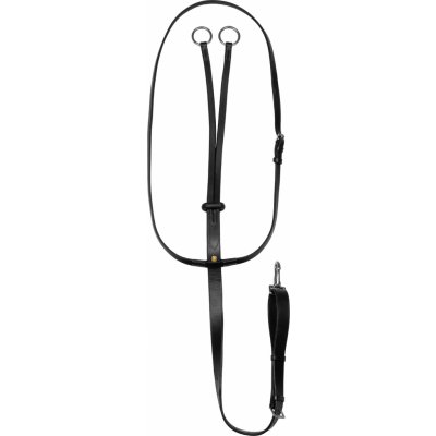 EQUESTRO Martingal Silver Fitting černý – Zboží Dáma