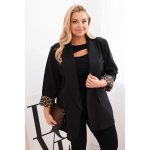 Kesi dámské sako ART1199 v leopardím vzoru Černá – Hledejceny.cz