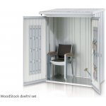 Biohort Dveřní set WoodStock 230, šedý křemen metalíza – Hledejceny.cz