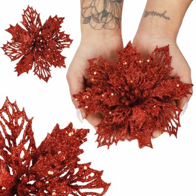 Springos CA0802 VÁNOČNÍ OZDODA POINSETTIA 16 CM – Hledejceny.cz