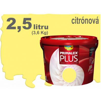 Primalex Plus 2,5 l - citronová – Zboží Mobilmania