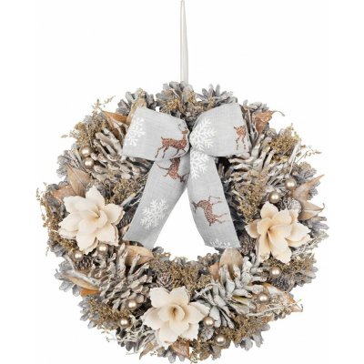 MagicHome Vánoce, přírodní s mašlí, 30 cm – Hledejceny.cz