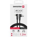 Swissten 71527700 Arcade USB/Lightning, 1,2m, černý – Hledejceny.cz