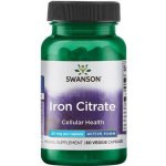 Swanson Iron Citrate Citrát Železitý 25 mg 60 kapslí – Hledejceny.cz