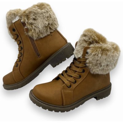 Lathay moda dámské zimní boty béžové – Hledejceny.cz