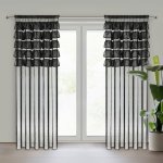 EUROFIRANY ZÁCLONA NA PÁSCE AURA 140X270 CM ČERNÁ – Hledejceny.cz