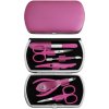 Kosmetické nůžky luxusní sada na manikúru a pedikúru Solingen pink NO 319-12