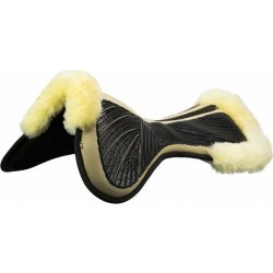 Acavallo Dečka gelová Close Contact & Memory Foam Sheepskin sand s přírodním beránkem