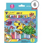 Amos Barva na sklo 6barev 10,5ml GD10P6 – Zboží Mobilmania