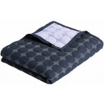 HAY Přehoz na postel Mega Dot Organic , Midnight Blue, 235 x 245 AE362-D688-AF33 – Hledejceny.cz