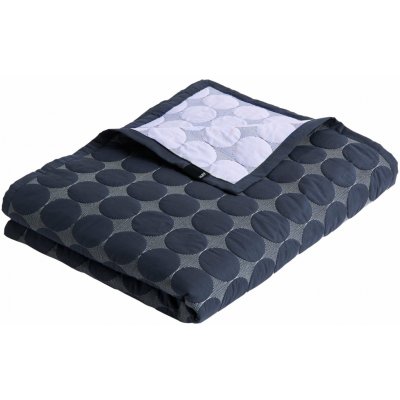 HAY Přehoz na postel Mega Dot Organic , Midnight Blue, 235 x 245 AE362-D688-AF33 – Hledejceny.cz