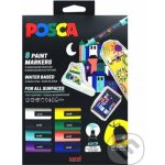 Uni Posca PC-5M 1,8 - 2,5 mm základní barvy 8 ks – Zboží Živě