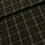 Flanel bavlněný A-4 khaki káro, š.150cm (látka v metráži) – Zboží Mobilmania