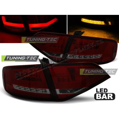 Audi A4 B8 2008-11 Sedan zadní lampy red smoke LED – Hledejceny.cz