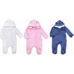 Zimní kojenecký overal z Minky Nicol Bubbles bílý – Zboží Dáma
