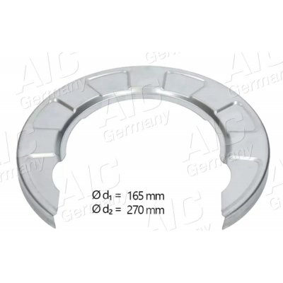 AIC Ochranný plech proti nečistotám brzdového kotouče AIC 71406 | Zboží Auto