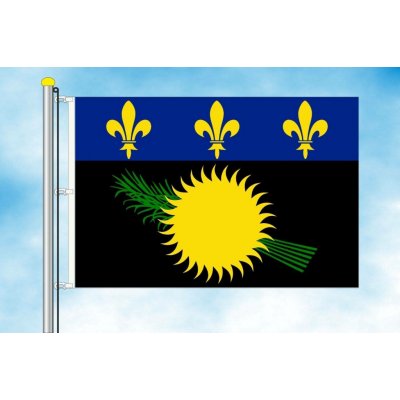LIBEA, s.r.o. Vlajka Guadeloupe Rozměr: 30×45 cm, Uchycení: Karabiny na stožár – Hledejceny.cz