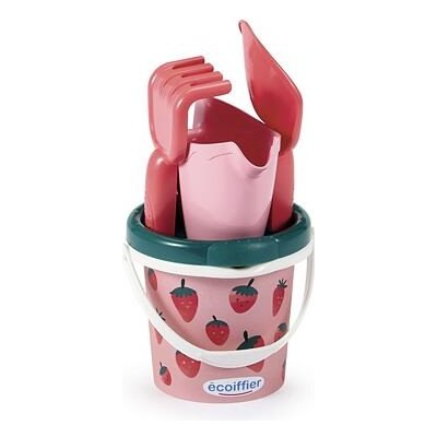 Ecoiffier Kyblíček Jahůdka s konvičkou a příslušenstvím 13 cm – Zboží Dáma