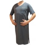 Xcena pánská noční košile kr.rukáv tm.šedá – Zboží Mobilmania
