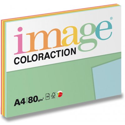 Image Coloraction barevný papír Mix reflexní A4 80 g 100 ks – Zboží Dáma