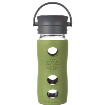 Lifefactory hrnek s cafe uzávěrem 350ml Sage