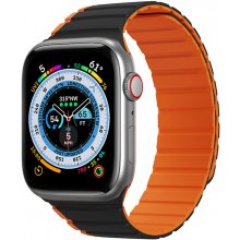 Dux Ducis LD Series - Apple Watch 1/2/3/4/5/6/7/8/SE/SE 2 38/40/41mm - Black / Orange KF2313716