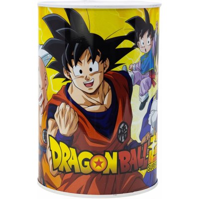 Pokladnička plechovka Dragon Ball Super 15cm kovová dětská kasička