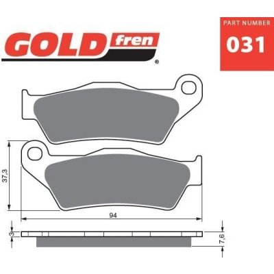 Brzdové destičky GOLDFREN 031 S3 797.S0.31 – Hledejceny.cz