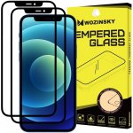 Wozinsky sada 2x super odolné tvrzené sklo Full Glue na celý displej s rámem Case Friendly iPhone 12 Pro Max černé A1-91731 – Zboží Živě