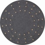 Mat STAR TRADING Svítící koberec pod stromeček Granne šedá barva textil – Zboží Dáma