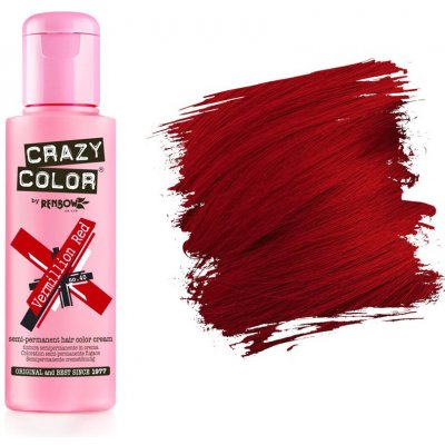 Crazy Color barva na vlasy VERMILLION RED