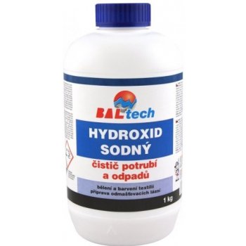 BALtech hydroxid sodný (louh) k čištění odpadů a potrubí, 1 kg