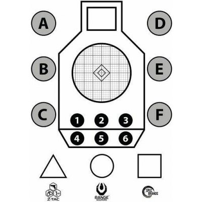 GFC Tactical Range Solutions Cvičný terč Aim Small, 70 x 50 cm -10 ks – Zboží Dáma