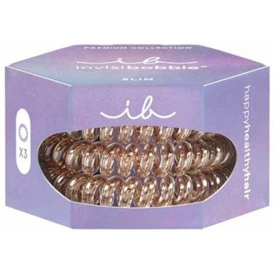 Invisibobble Slim Premium Bronze Me Pretty 3 ks – Zboží Mobilmania