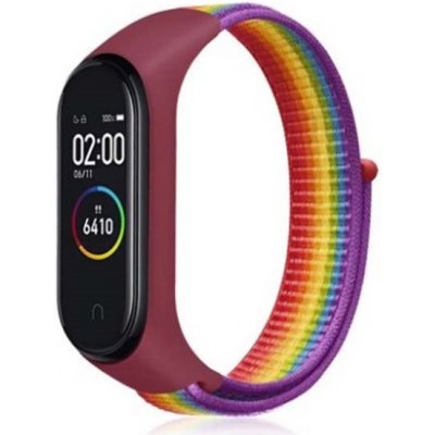 Xiaomi Mi Band 3/4 náhradní náramek Nylon Duhový MBSCZ-4NYLDH – Zboží Živě