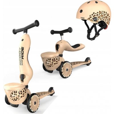 Scoot & Ride Highwaykick 1 Lifestyle světle hnědá – Zboží Mobilmania