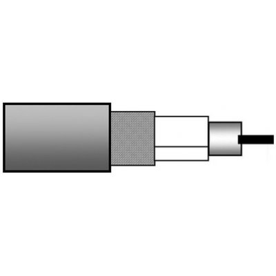 BELDEN H125C01.00B100, COAX H125 Cu PE, venkovní, černý, 100m