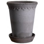 Květináč Kobenhavner s podmiskou Grey Tall 14 cm Bergs Potter – Hledejceny.cz