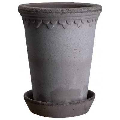 Květináč Kobenhavner s podmiskou Grey Tall 14 cm Bergs Potter – Hledejceny.cz