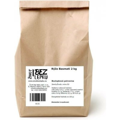 Život bez lepku Basmati rýže 2 kg – Zboží Dáma