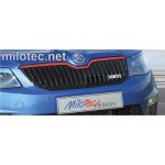 Škoda Octavia III. všechny modely Racing lišta na přední masku - červená – Sleviste.cz