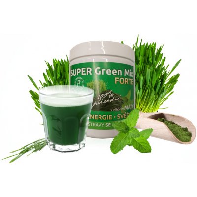 Bio-Detox SuperGreens Mix 120 g Máta – Hledejceny.cz