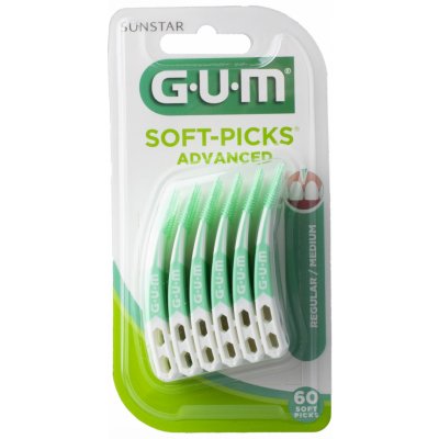 GUM Soft Picks Advanced Regular mezizubní kartáčky 60 ks