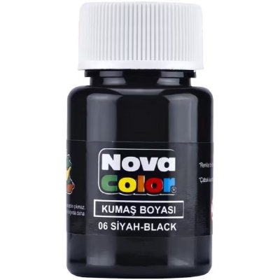 NOVA COLOR barva na textil černá 30 ml – Zboží Dáma