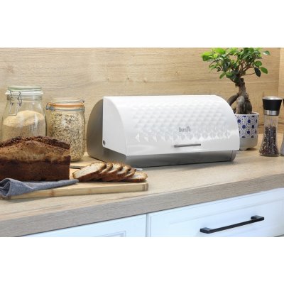 Berretti Mica nerezový chlebník BR6828 White – Zbozi.Blesk.cz