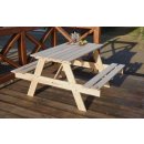 Zahradní sestava set PIKNIK 120cm - PŘÍRODNÍ