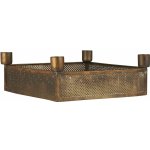 Ib Laursen Kovový adventní svícen Stillenat Hole, měděná barva, kov – Zboží Dáma