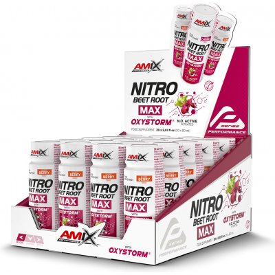 Amix Performance Nitro Beet Root MAX with Oxystorm Sweet Berry 20 x 60 ml – Hledejceny.cz